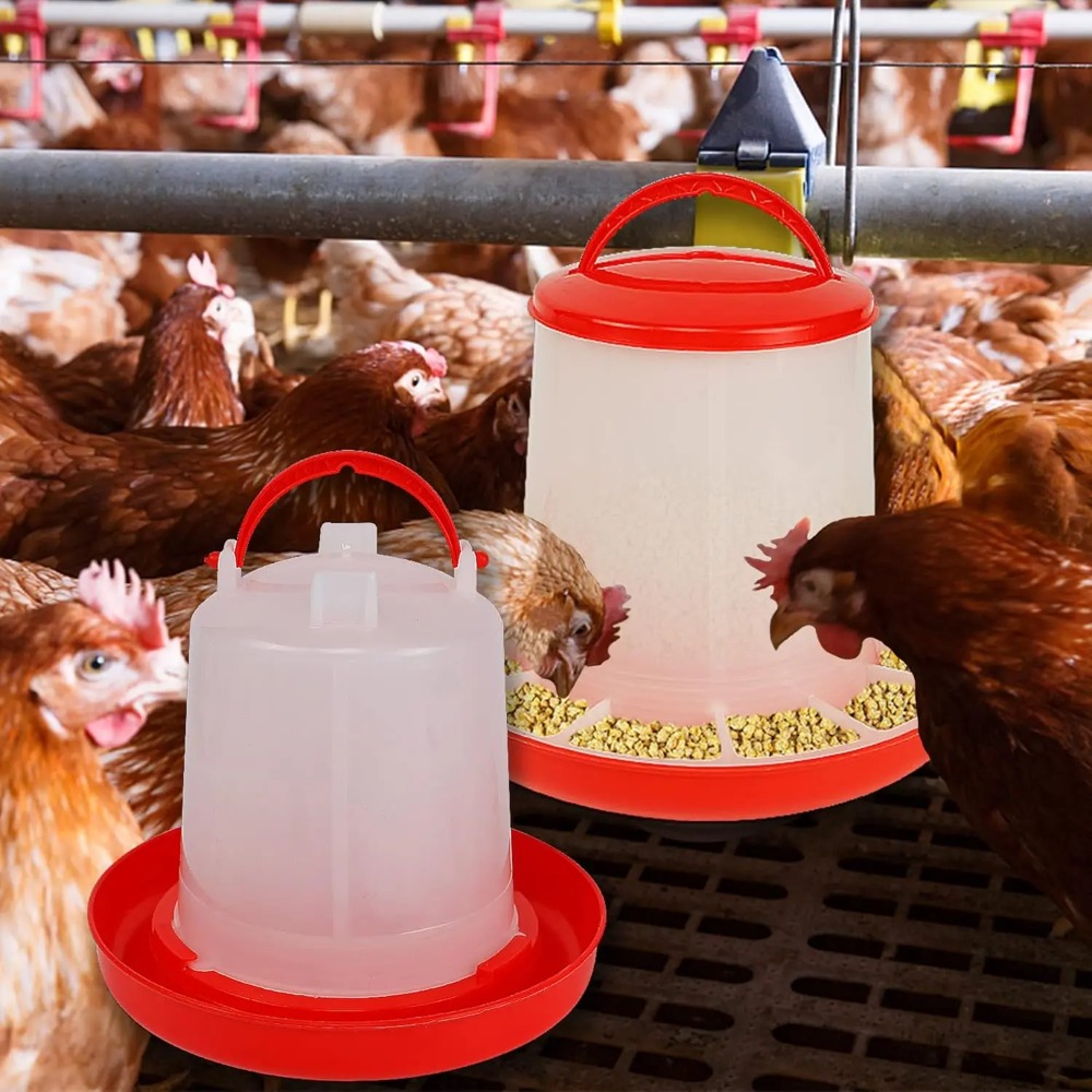 Portion Control Container - 3kg+3L Poultry Feeder And Waterer Water