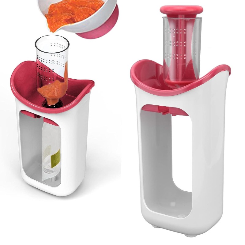 Portion Control Container - Baby Food Squeeze Station with 10pcs