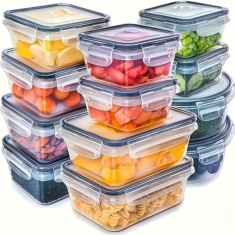 Food Storage Equipment - 8Pcs Set Includes 4 Containers and