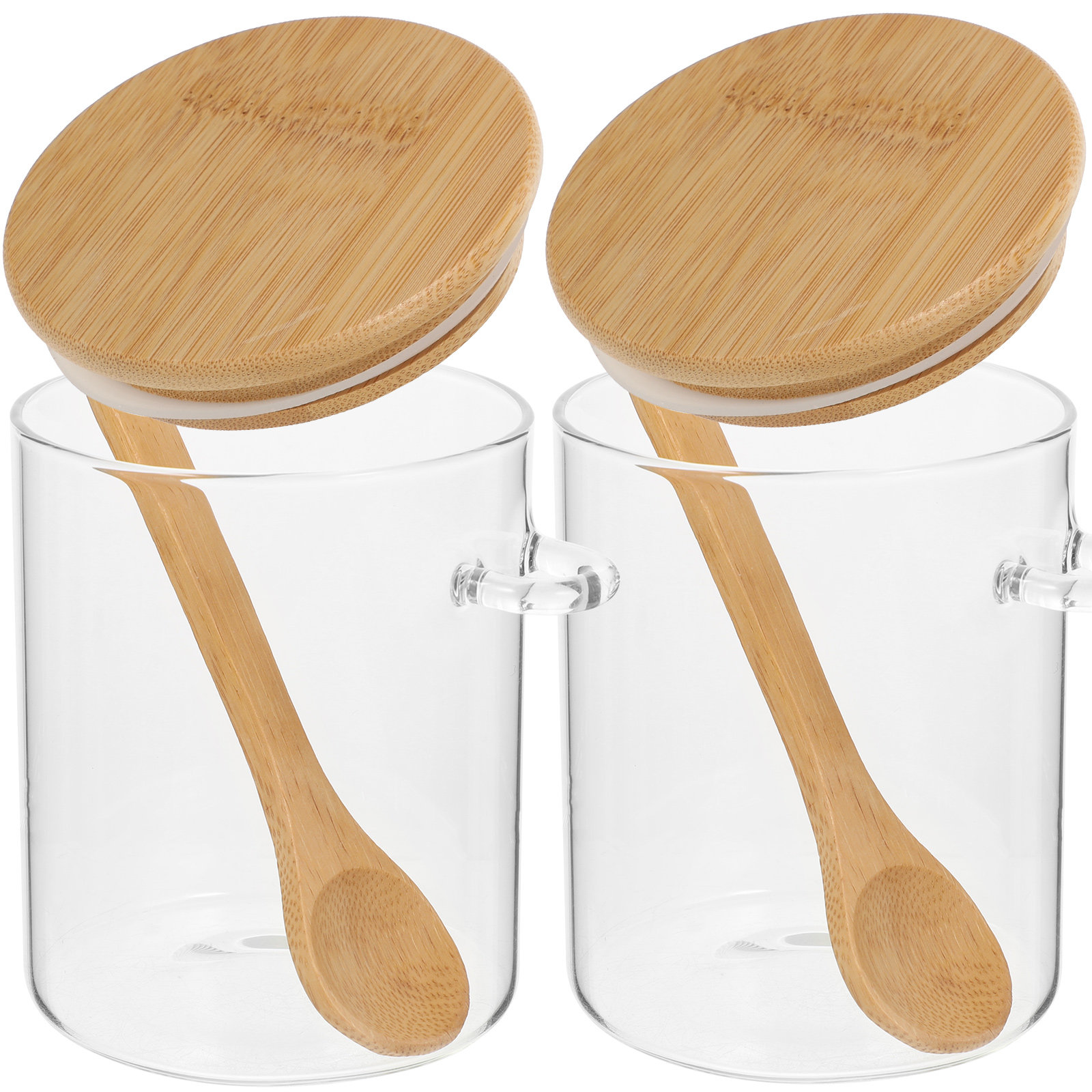 Food Storage Glass - 2 Pcs Flour Sugar Storage Containers