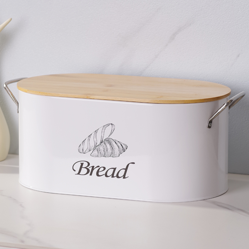Bread Box Bamboo - 1pc Modern Bread Box With Bamboo
