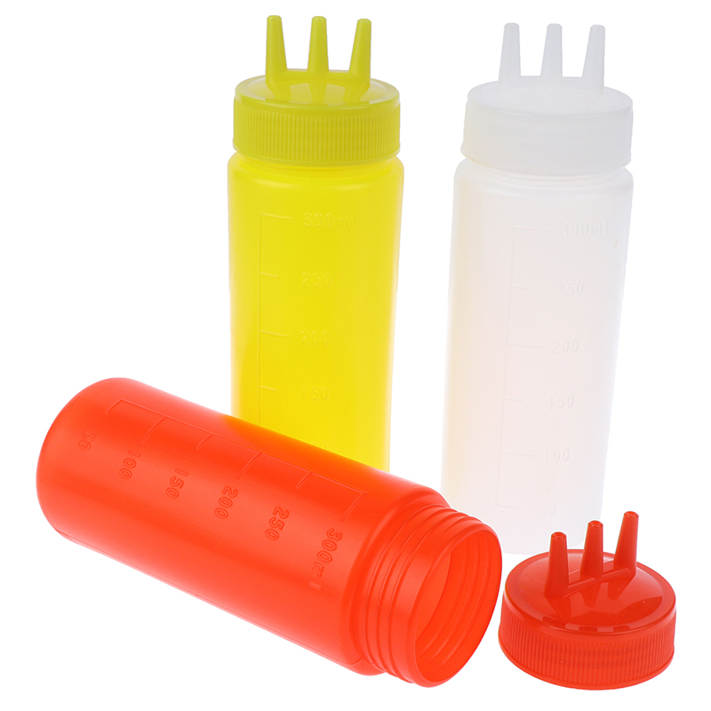 3 Hole Squeeze Bottle Sauce Vi - огляд і ціна Condiment Squeeze Bottle