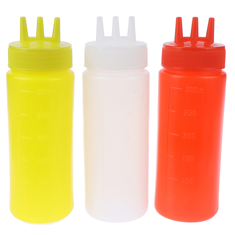 3 Hole Squeeze Bottle Sauce Vi - огляд і ціна Condiment Squeeze Bottle