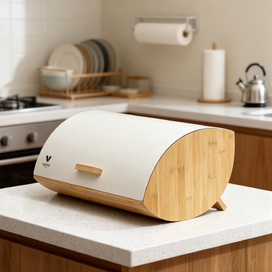 Bamboo Cover Bread Box, Househ - огляд і ціна Bread Box Bamboo