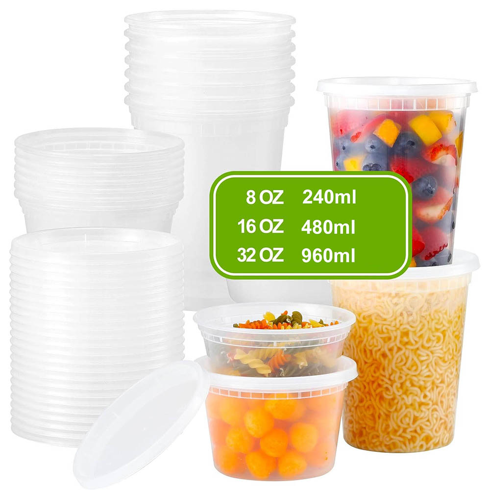 Plastic Deli Food Containers W - огляд і ціна Food Storage Variety Pack