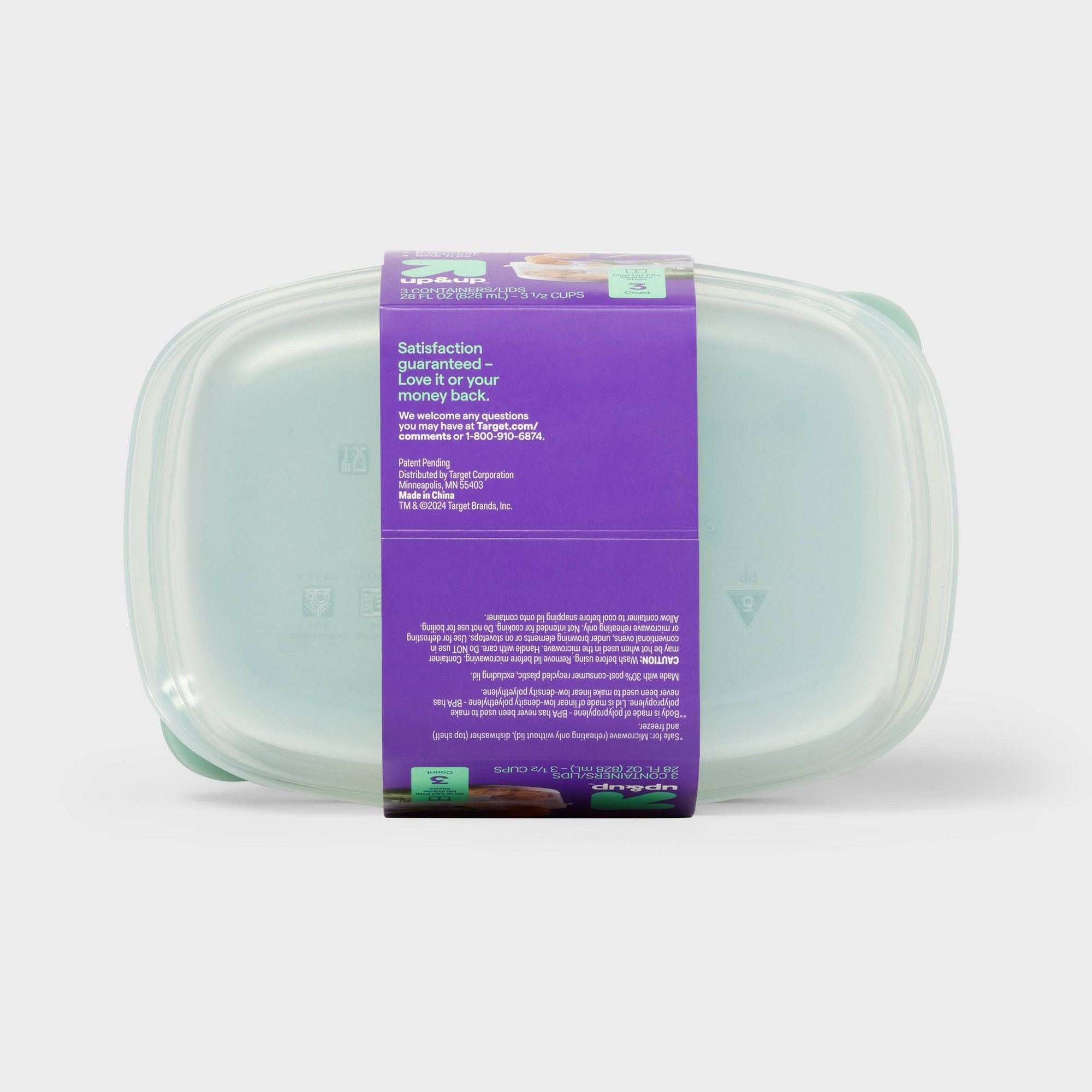 3ct Clear Plastic Divided Rect - огляд і ціна Food Storage With Dividers