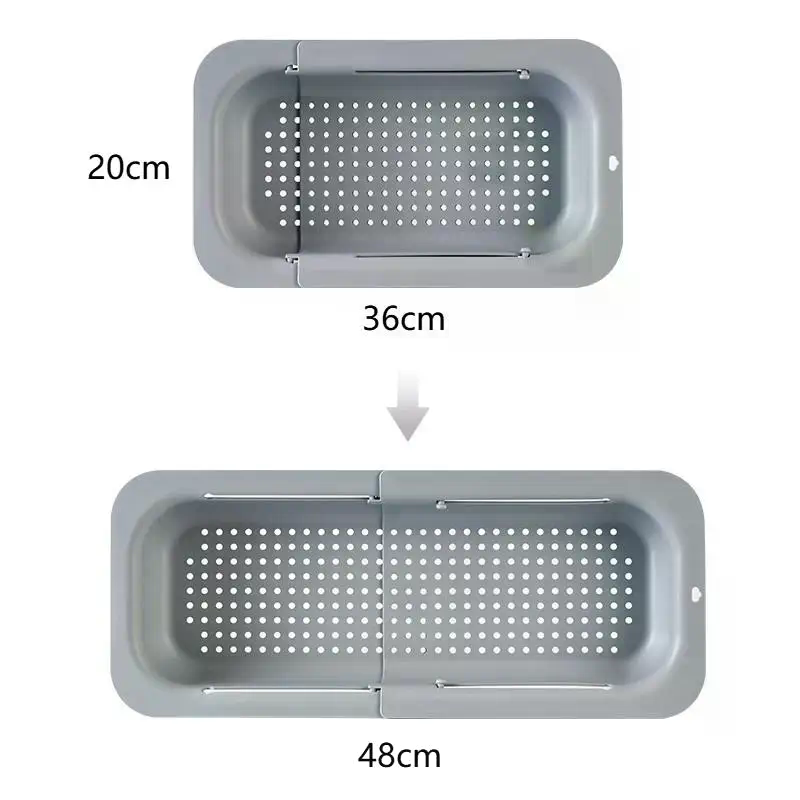 Telescopic Drain Basket, Light - огляд і ціна Food Storage Non Toxic