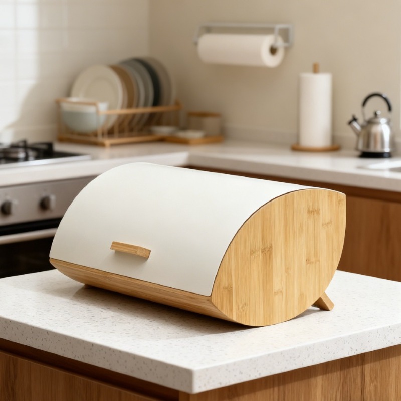 Bamboo cover bread box, househ - огляд і ціна Bread Box Bamboo