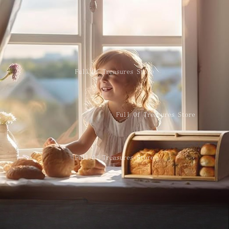 Bamboo Bread Box Fit for Home  - огляд і ціна Bread Box Bamboo