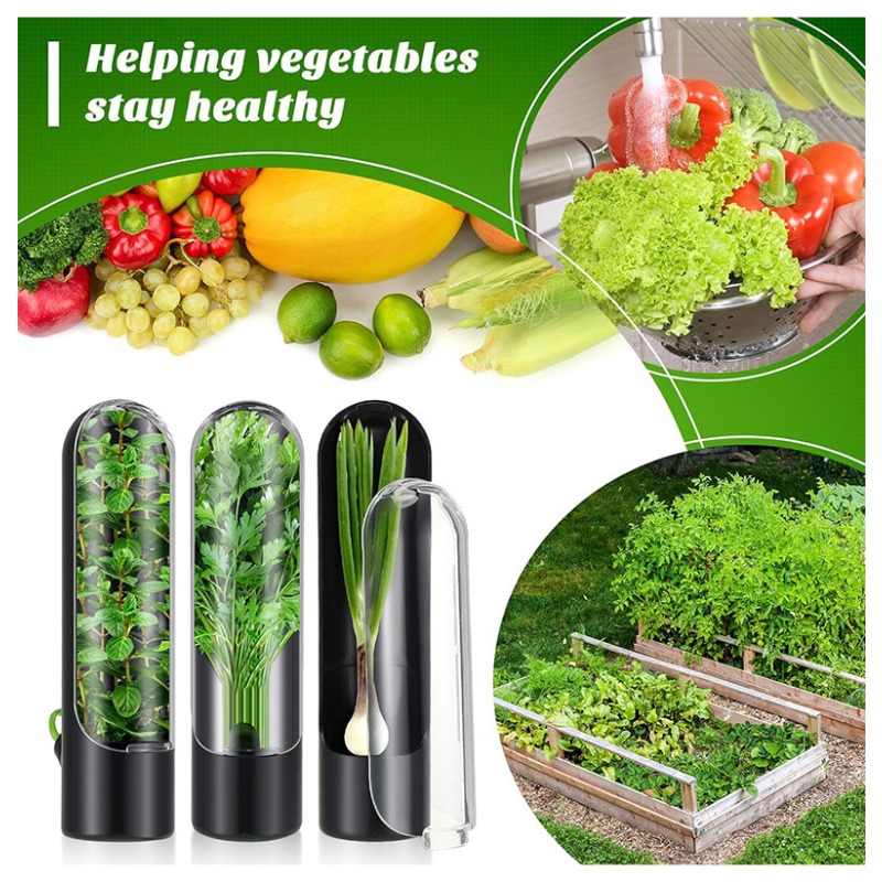 1/2/3PCS Herb Saver Storage Co - огляд і ціна Herb Keeper Container