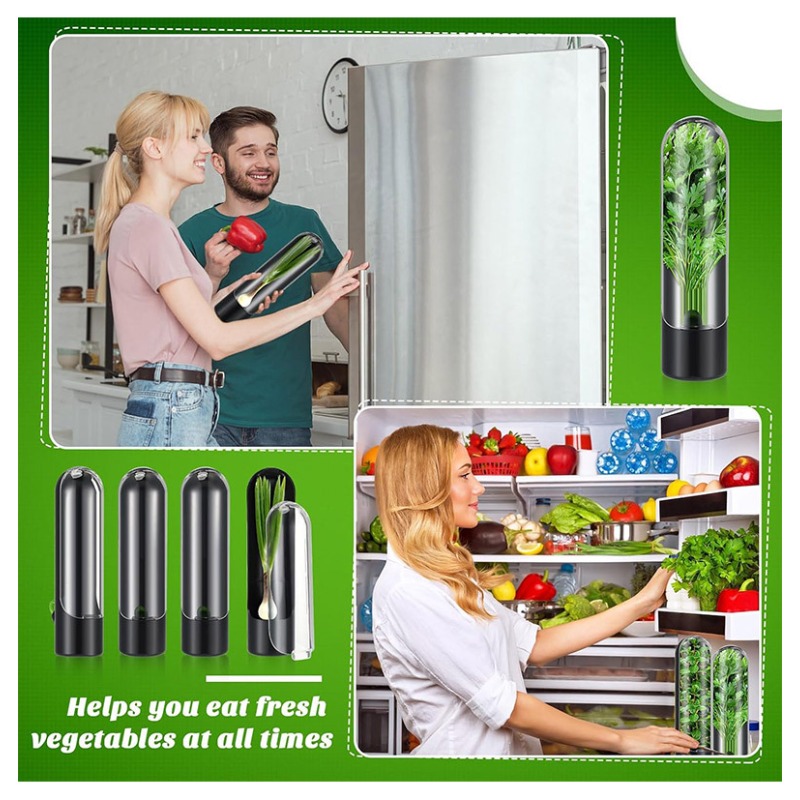 1/2/3PCS Herb Saver Storage Co - огляд і ціна Herb Keeper Container