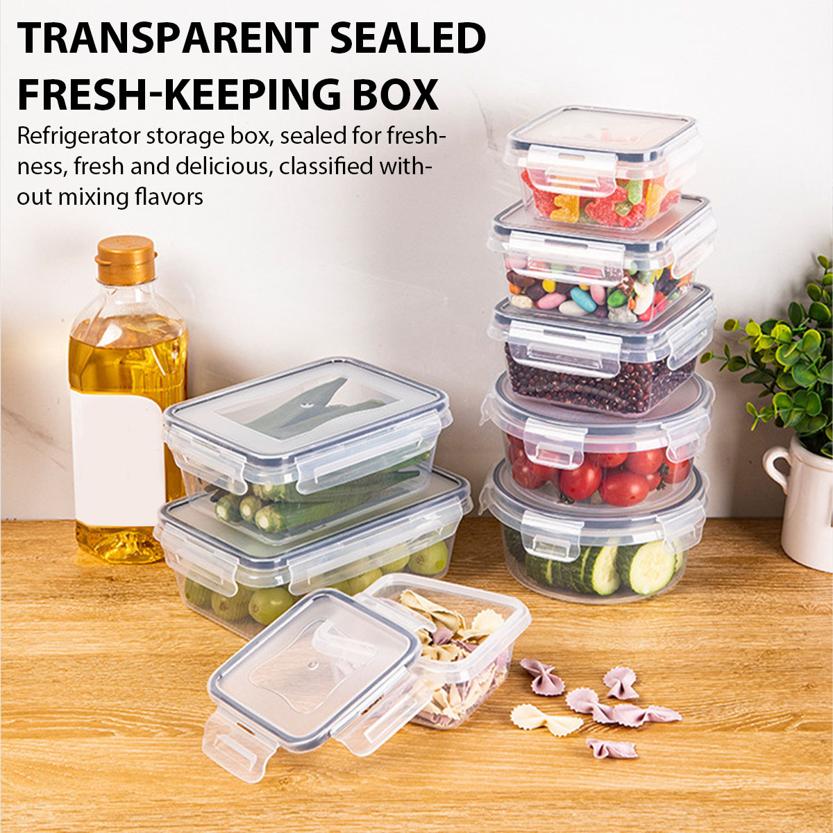 24Pcs/set Food Storage Box Set - огляд і ціна Food Storage Box Plastic