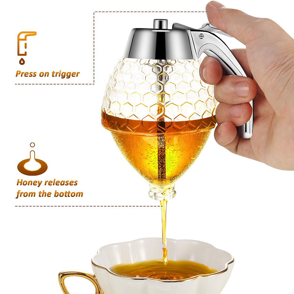1pc No Drip Honey Dispenser wi - огляд і ціна Condiment Squeeze Bottle