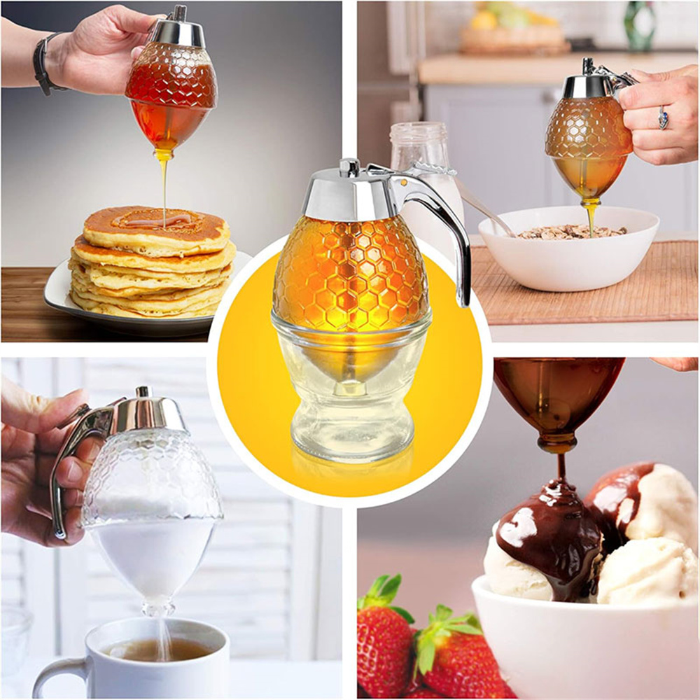 1pc No Drip Honey Dispenser wi - огляд і ціна Condiment Squeeze Bottle