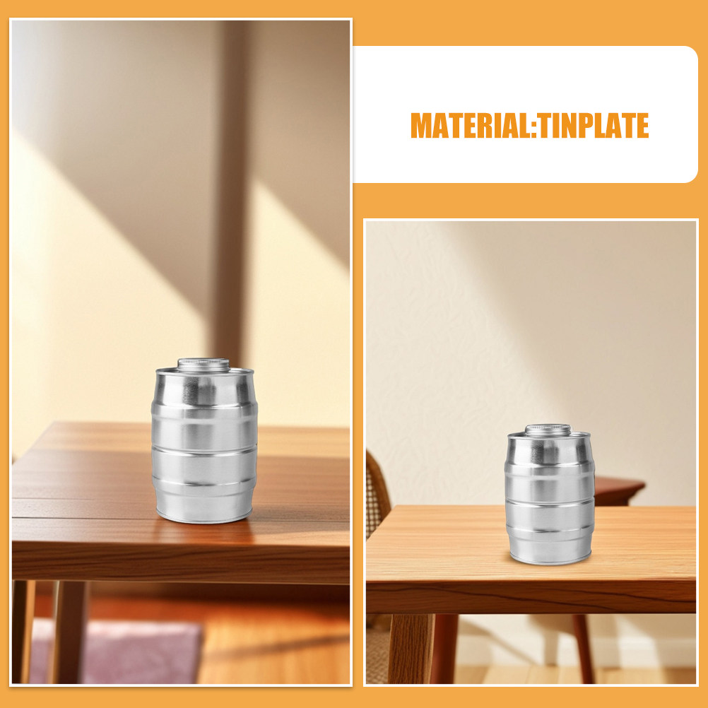 Wine Barrel Shaped Tinplate Co - огляд і ціна Food Storage Box Plastic