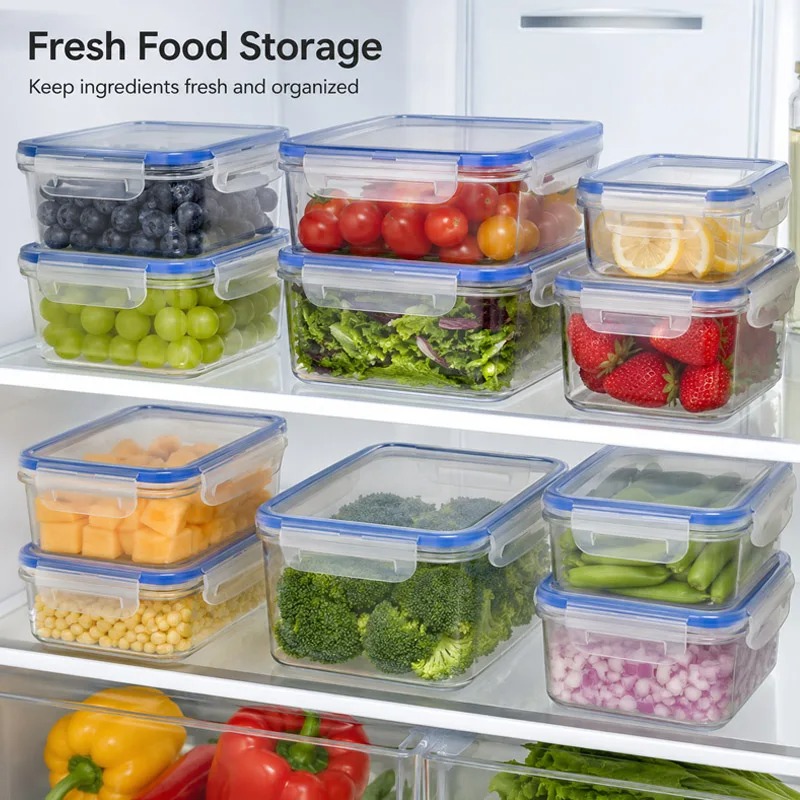 4 Sizes Refrigerator Storage B - огляд і ціна Food Storage Box Plastic