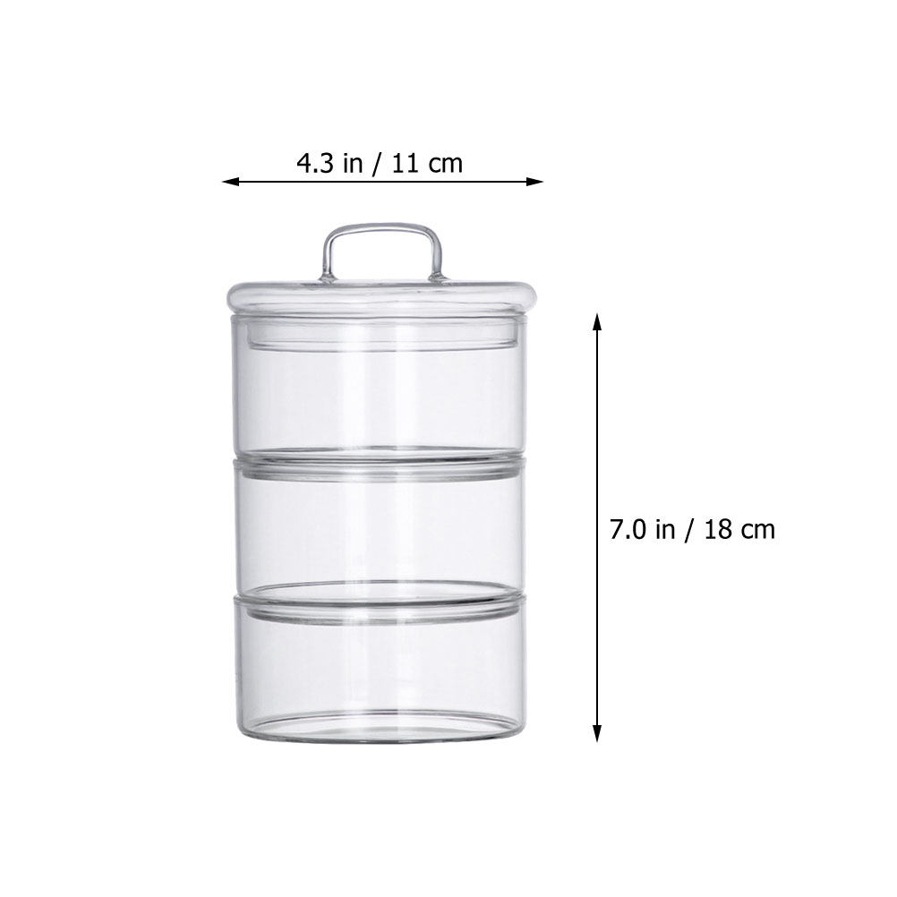 1Set Clear Glass Storage Bowl  - огляд і ціна Food Storage Glass