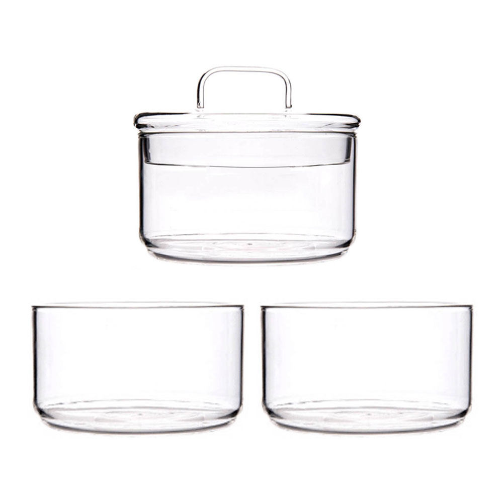 1Set Clear Glass Storage Bowl  - огляд і ціна Food Storage Glass