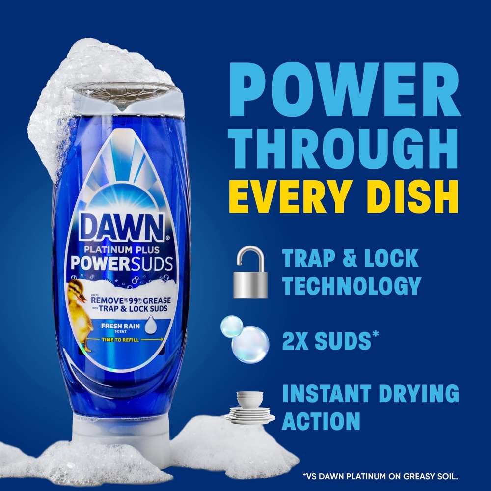 PowerSuds Liquid Dish Soap EZ- - огляд і ціна Condiment Squeeze Bottle