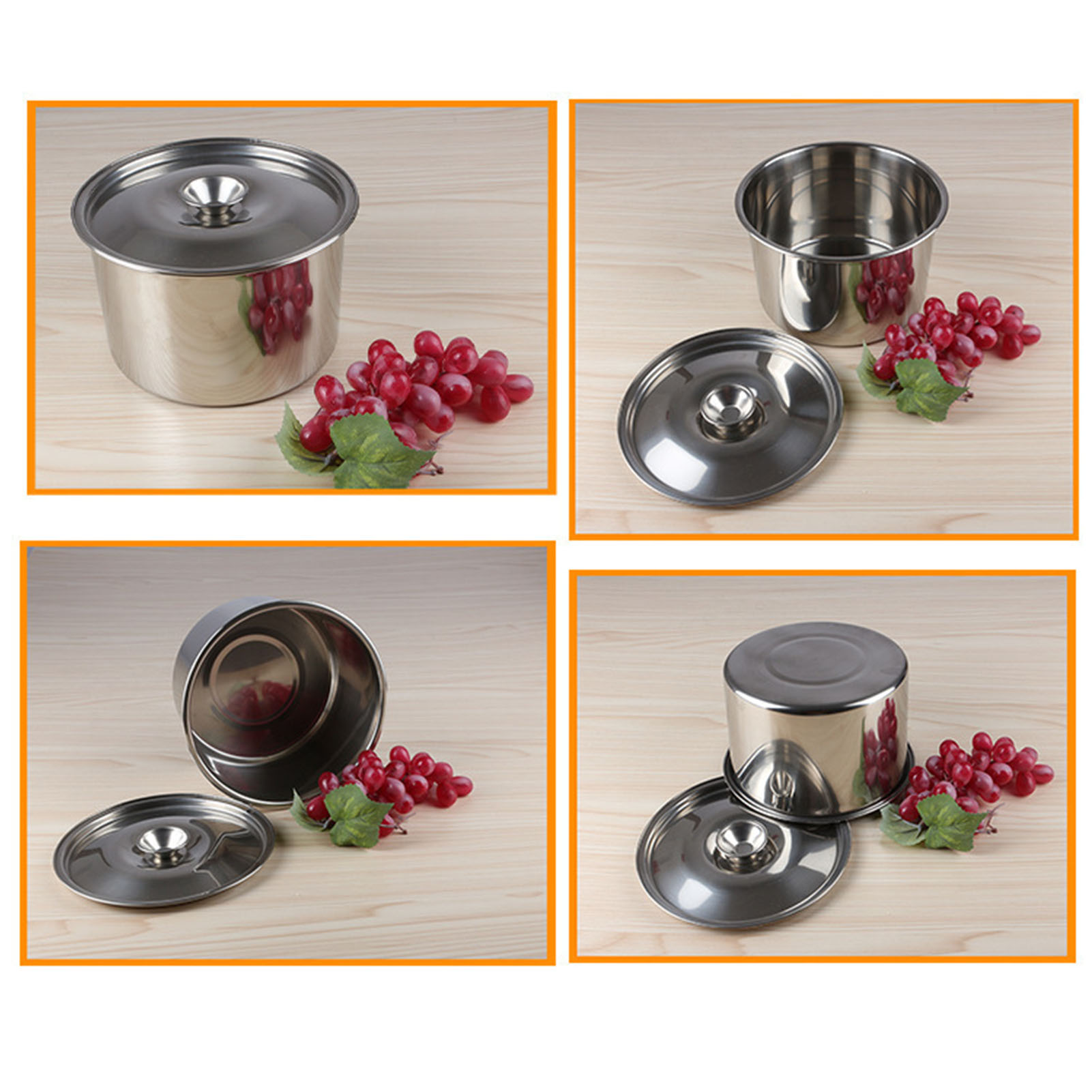 Stew Pot Stockpot Stainless St - огляд і ціна Herb Keeper Container