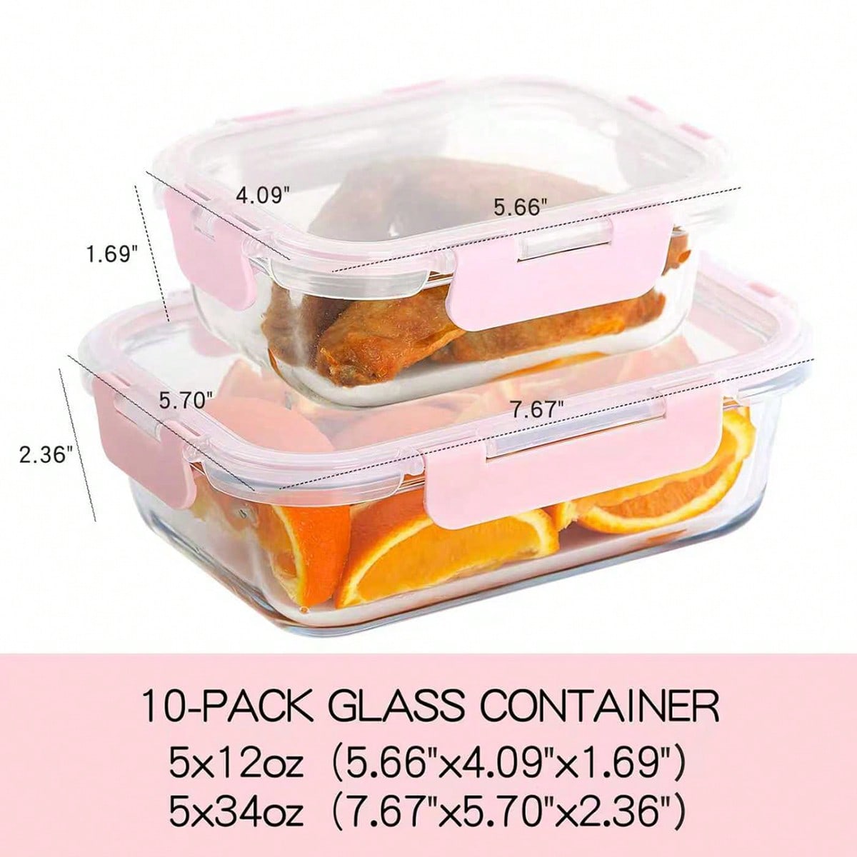 10 Pack Glass Meal Prep Contai - огляд і ціна Food Storage Equipment