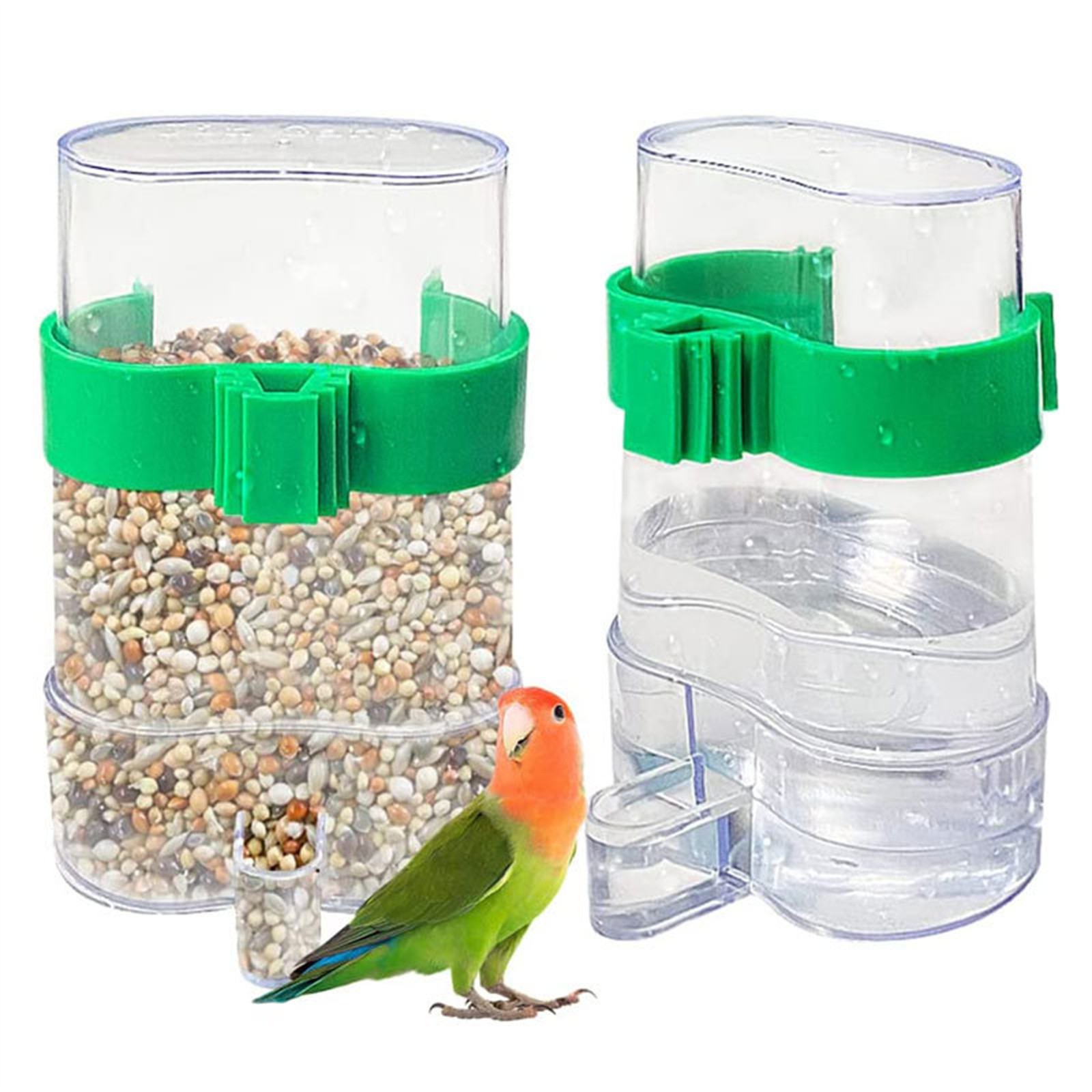 Bird Water Drinker Feeder Cont - огляд і ціна Portion Control Container