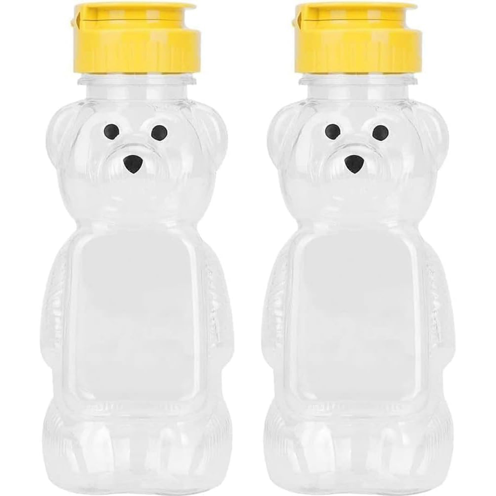 2PCS Plastic Bear Honey Bottle - огляд і ціна Condiment Squeeze Bottle