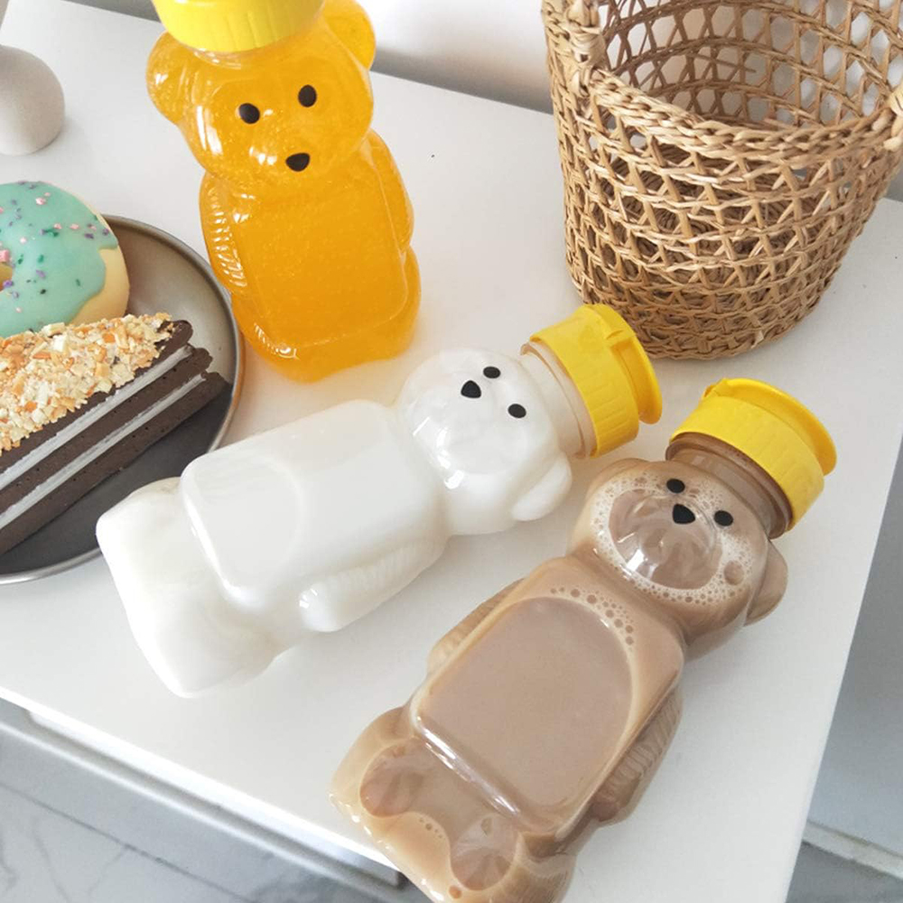 2PCS Plastic Bear Honey Bottle - огляд і ціна Condiment Squeeze Bottle