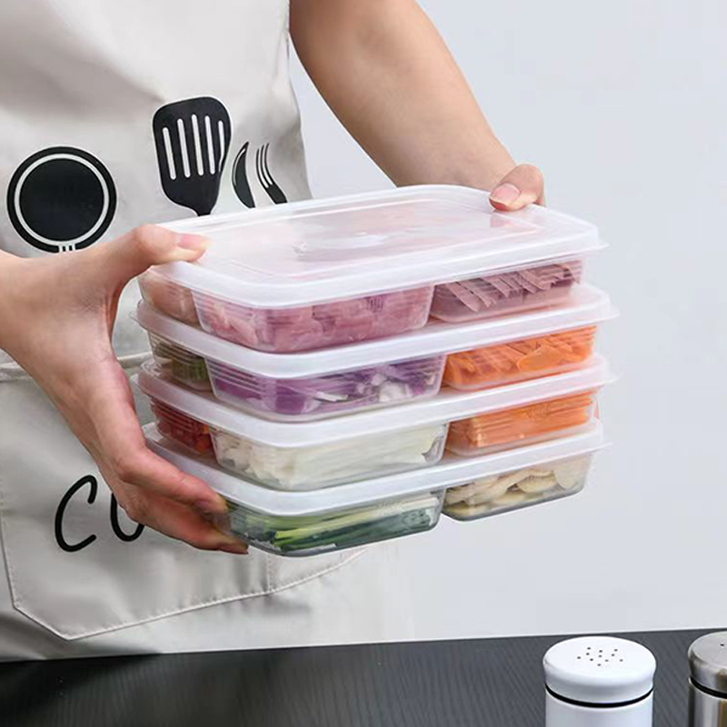 New【4 Grids Plastic Storage Bo - огляд і ціна Food Storage Equipment