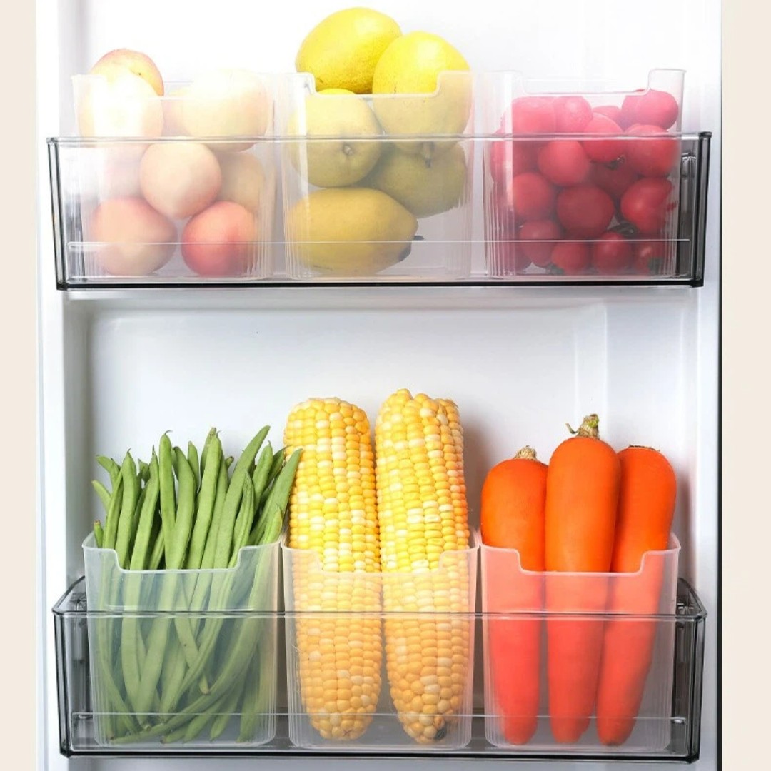 Reusable Clear Plastic Food St - огляд і ціна Food Storage With Dividers