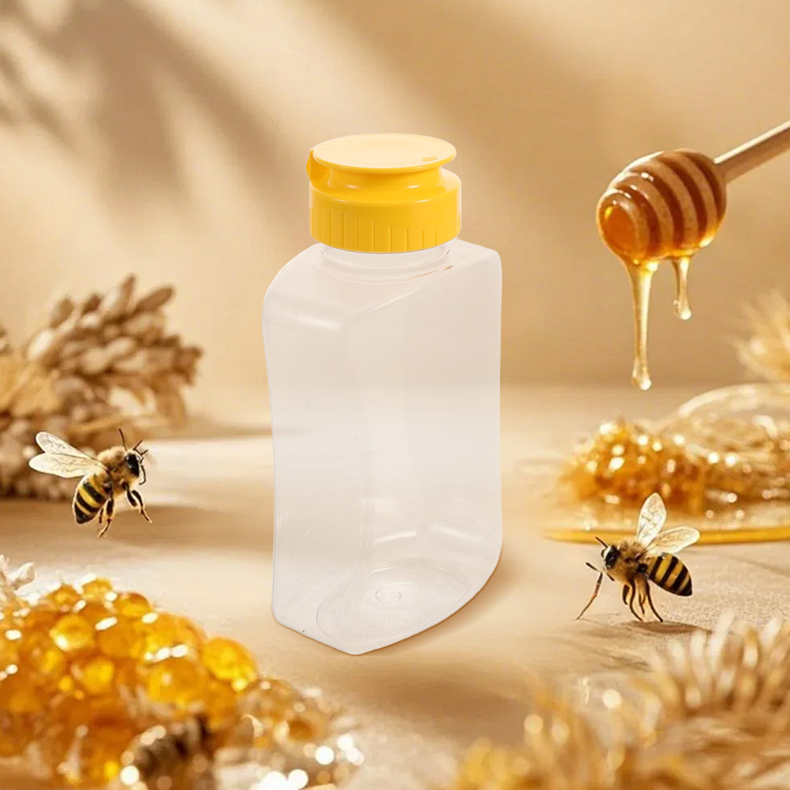 4Pcs Honey Squeeze Bottles Pla - огляд і ціна Condiment Squeeze Bottle