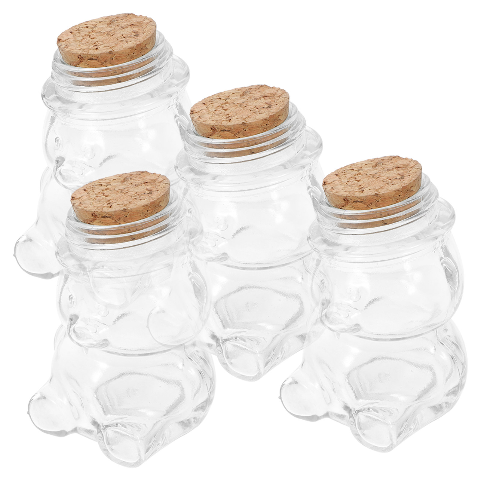 4Pcs Glass Candy Jar Set Trans - огляд і ціна Food Storage Glass