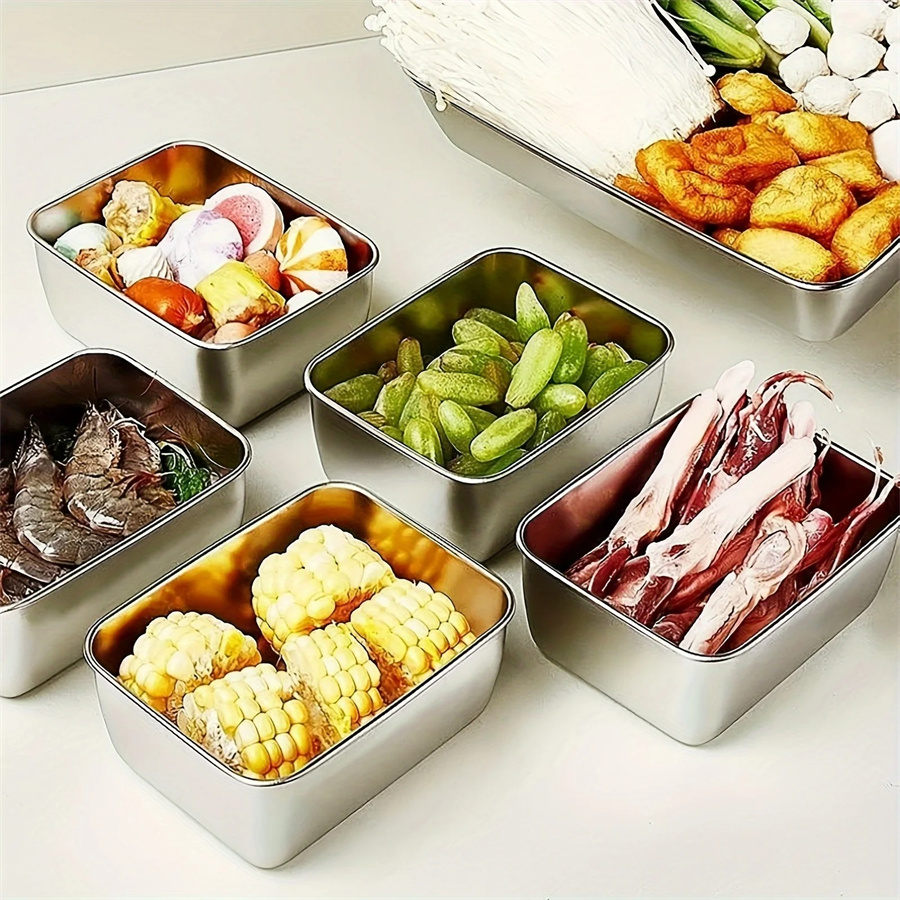 1/3/5pcs Stainless Steel Food  - огляд і ціна Food Storage Equipment