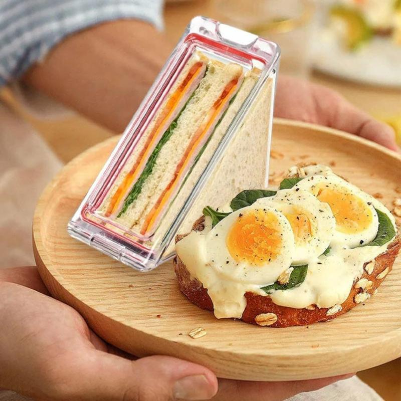 Clear Triangle Sandwich Holder - огляд і ціна Food Storage Non Toxic