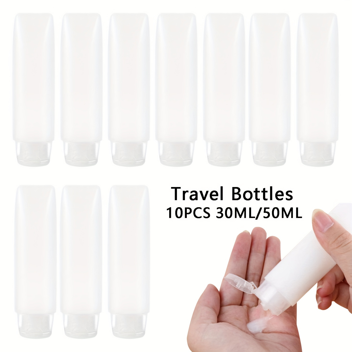10pcs 30/50ml Empty Refillable - огляд і ціна Condiment Squeeze Bottle